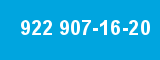 922 907-16-20 922 907-16-20
